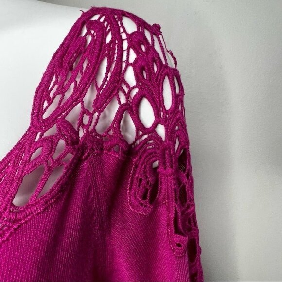 Addition Elle Pink Crocheted Lightweight Sweater Size 2x NWT Brand New - Picture 6 of 11